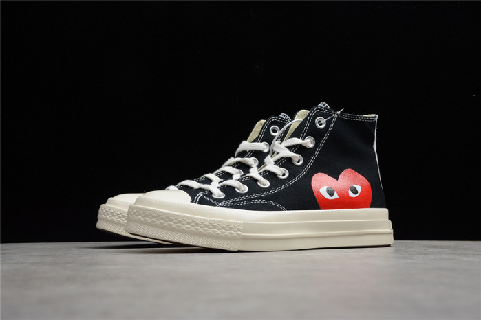 converse chuck taylor all-star 70s hi comme des garcons play black 150204c