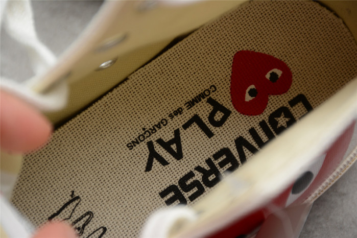 converse chuck taylor all-star 70s hi comme des garcons play white 150205c