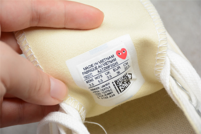 converse chuck taylor all-star 70s ox comme des garcons play white 150207c