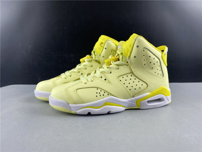 air jordan 6 retro dynamic yellow floral (gs) 543390-800