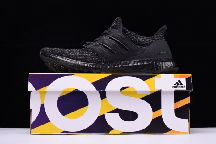 a*d*das ultra boost ultraboost 4.0 triple all black training running shoes bb6171