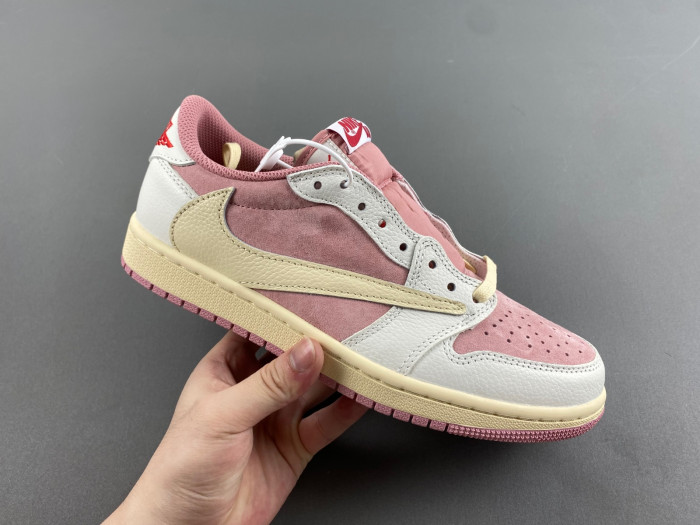 travis scott x air jordan 1 low og pink dm7866-600
