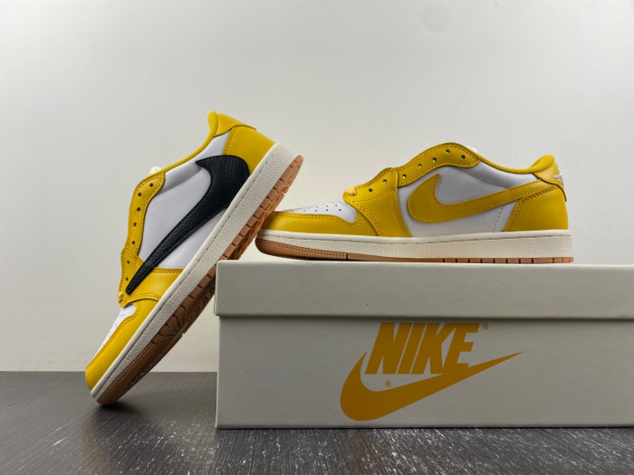 travis scott x air jordan 1 low og “canary dz4137-700