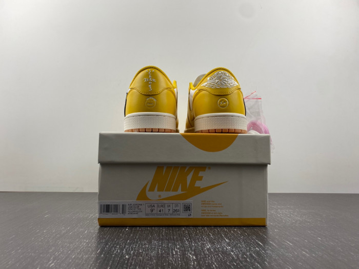 travis scott x air jordan 1 low og “canary dz4137-700