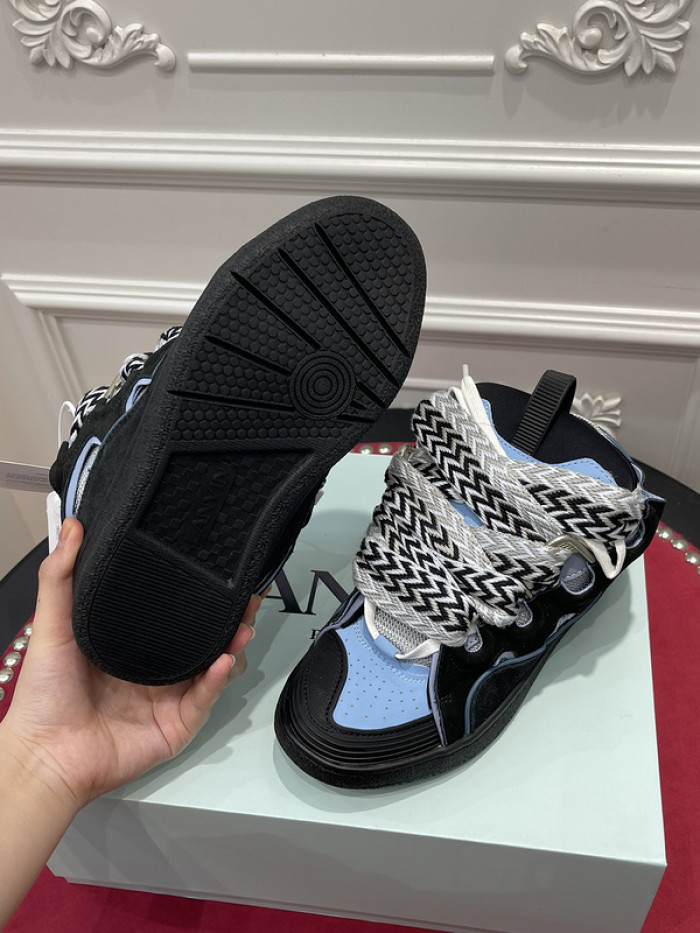 lanv1n leather curb sneakers