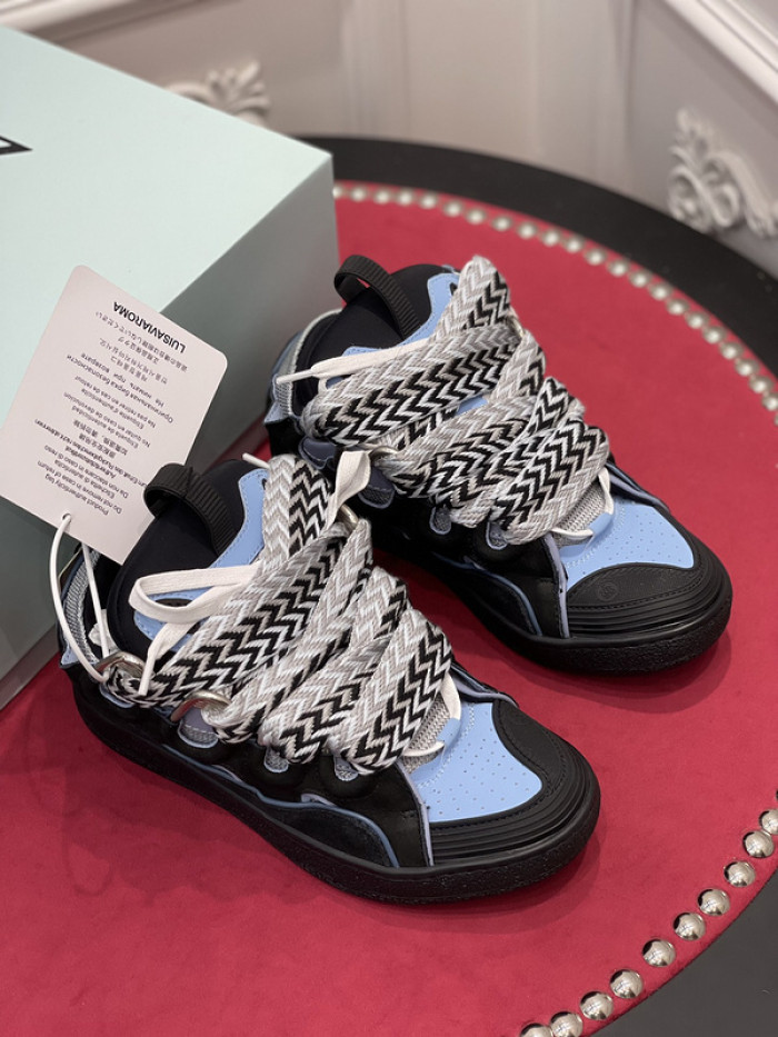 lanv1n leather curb sneakers