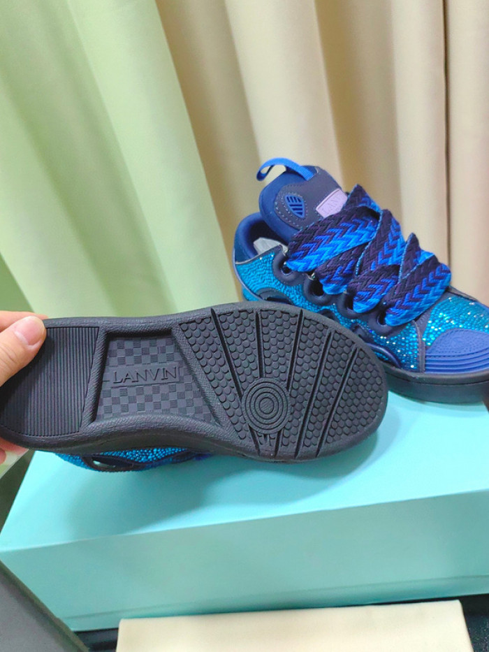 lanv1n leather curb sneakers