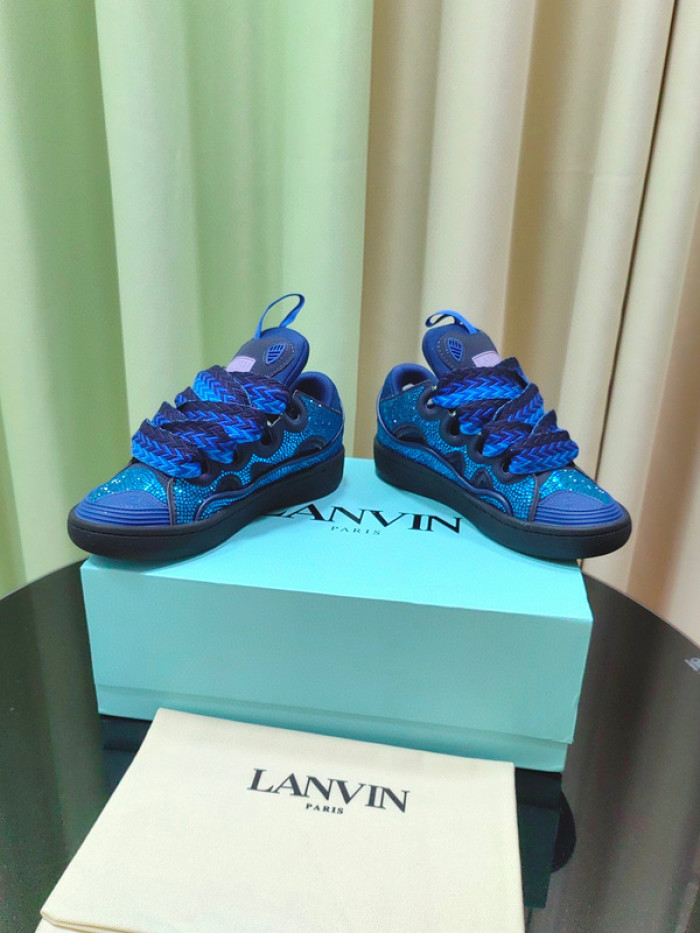 lanv1n leather curb sneakers