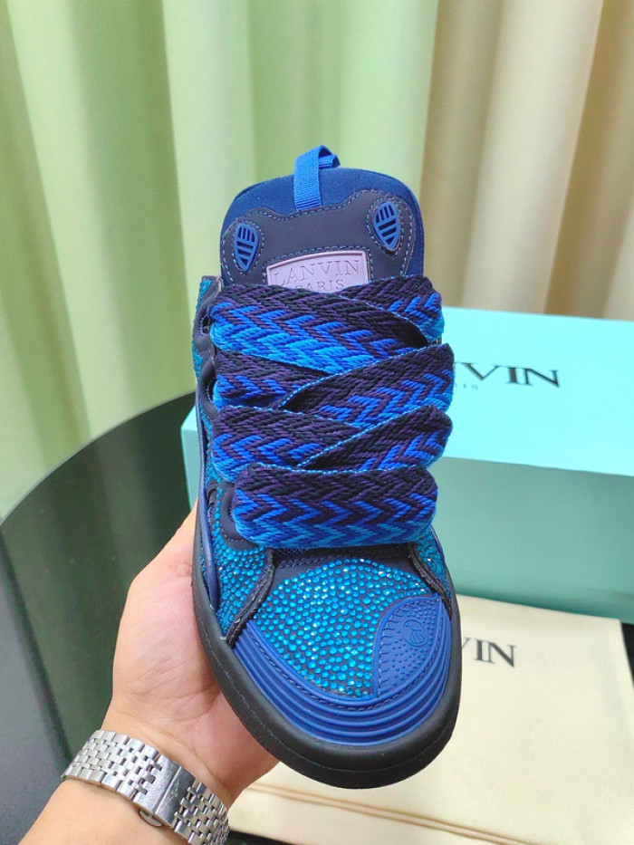 lanv1n leather curb sneakers