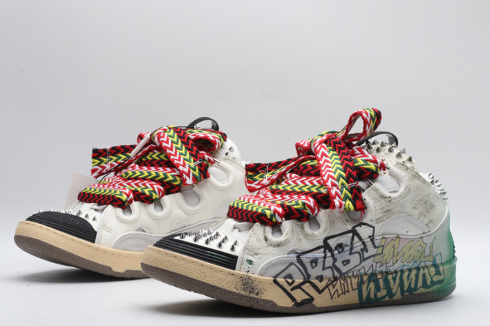 lanv1n leather curb sneakers