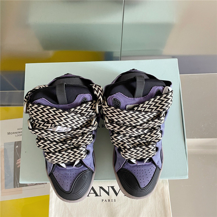 lanv1n leather curb sneakers