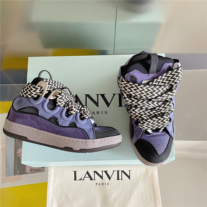 lanv1n leather curb sneakers