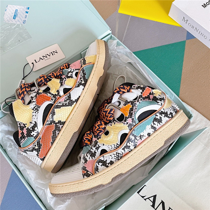 lanv1n leather curb sneakers