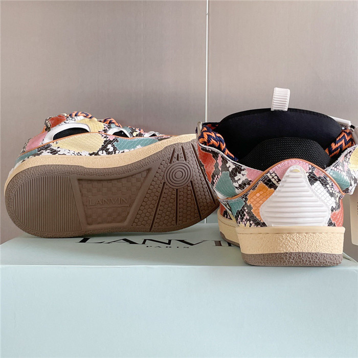 lanv1n leather curb sneakers