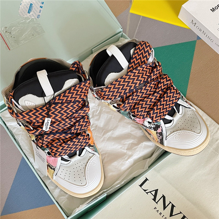 lanv1n leather curb sneakers