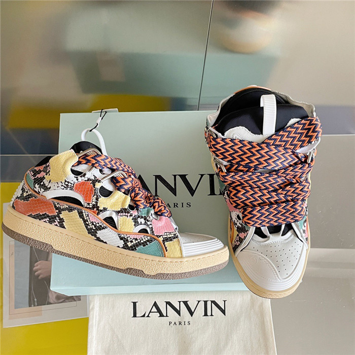 lanv1n leather curb sneakers