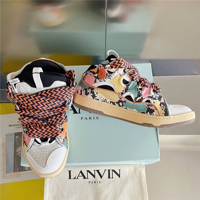 lanv1n leather curb sneakers