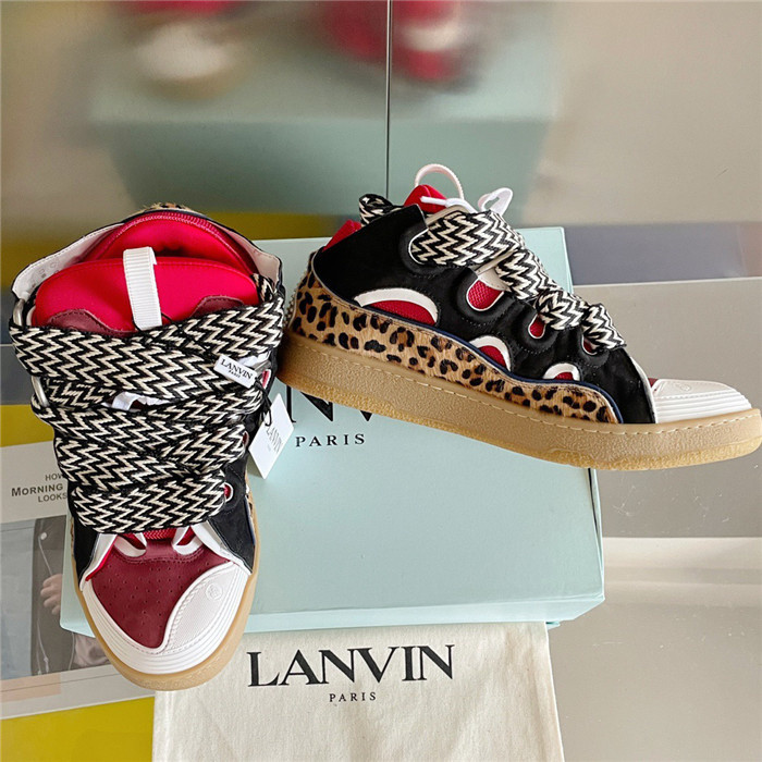lanv1n leather curb sneakers