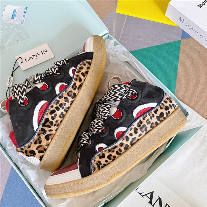 lanv1n leather curb sneakers