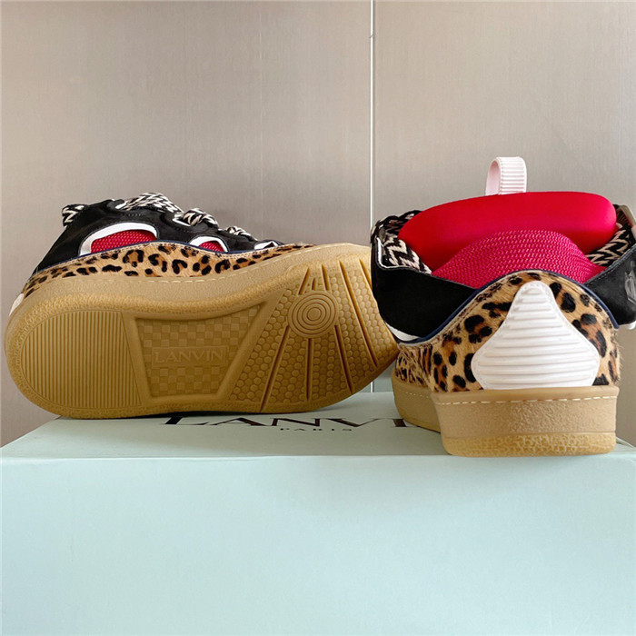 lanv1n leather curb sneakers