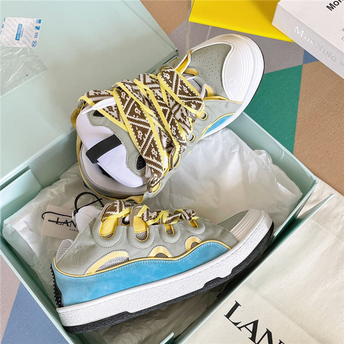 lanv1n leather curb sneakers