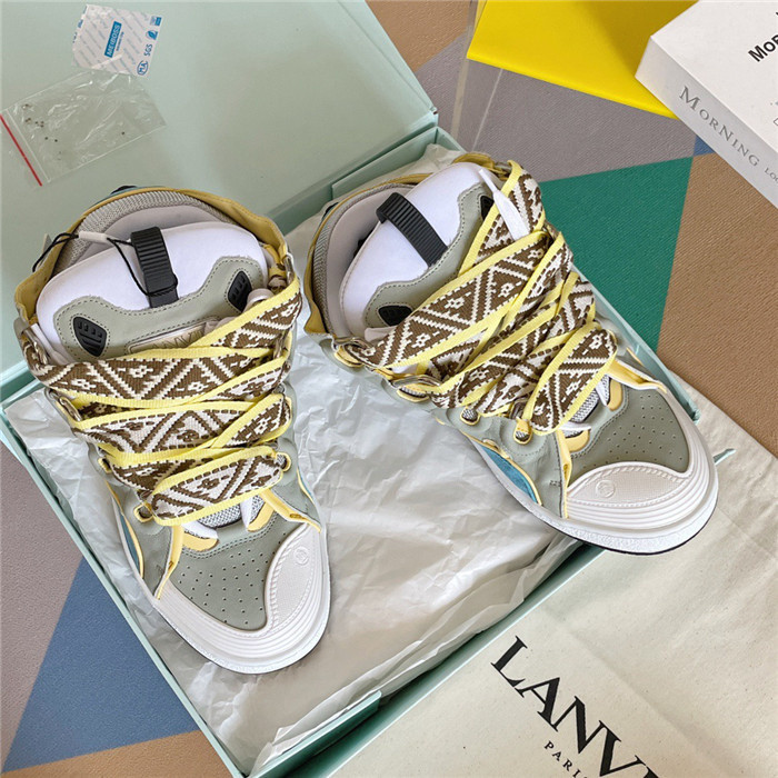 lanv1n leather curb sneakers