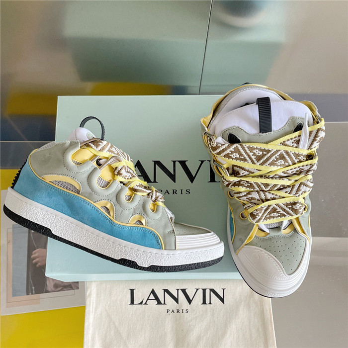 lanv1n leather curb sneakers