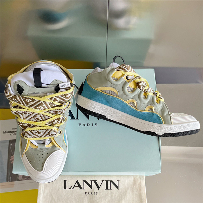 lanv1n leather curb sneakers