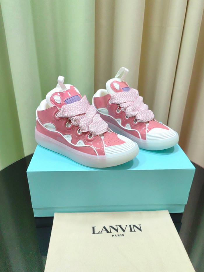 lanv1n leather curb sneakers