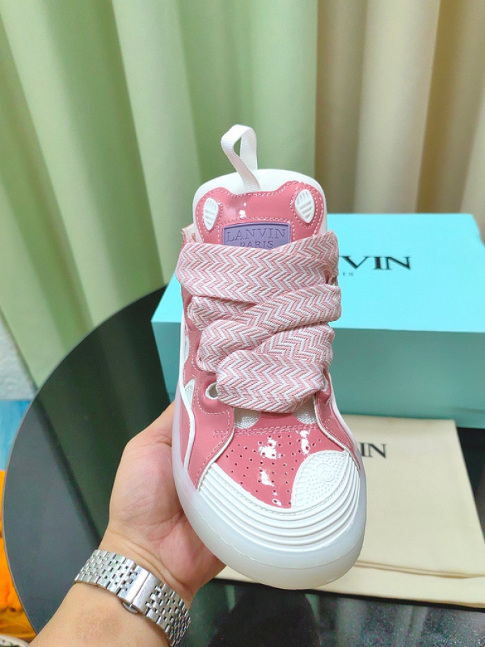 lanv1n leather curb sneakers