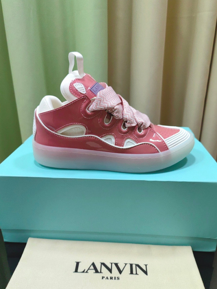 lanv1n leather curb sneakers