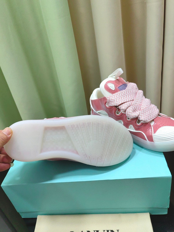 lanv1n leather curb sneakers