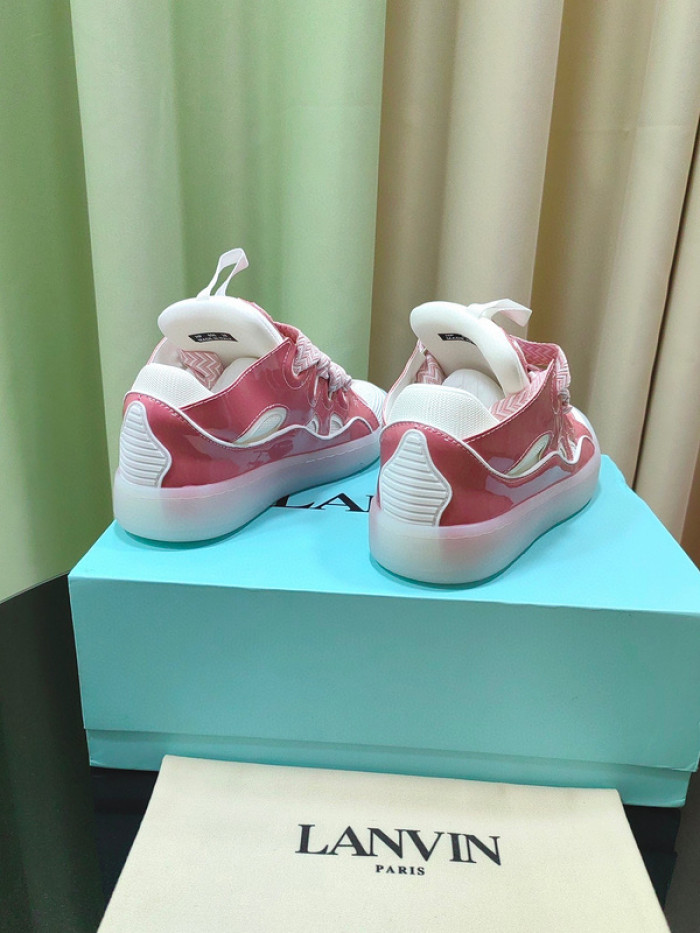 lanv1n leather curb sneakers