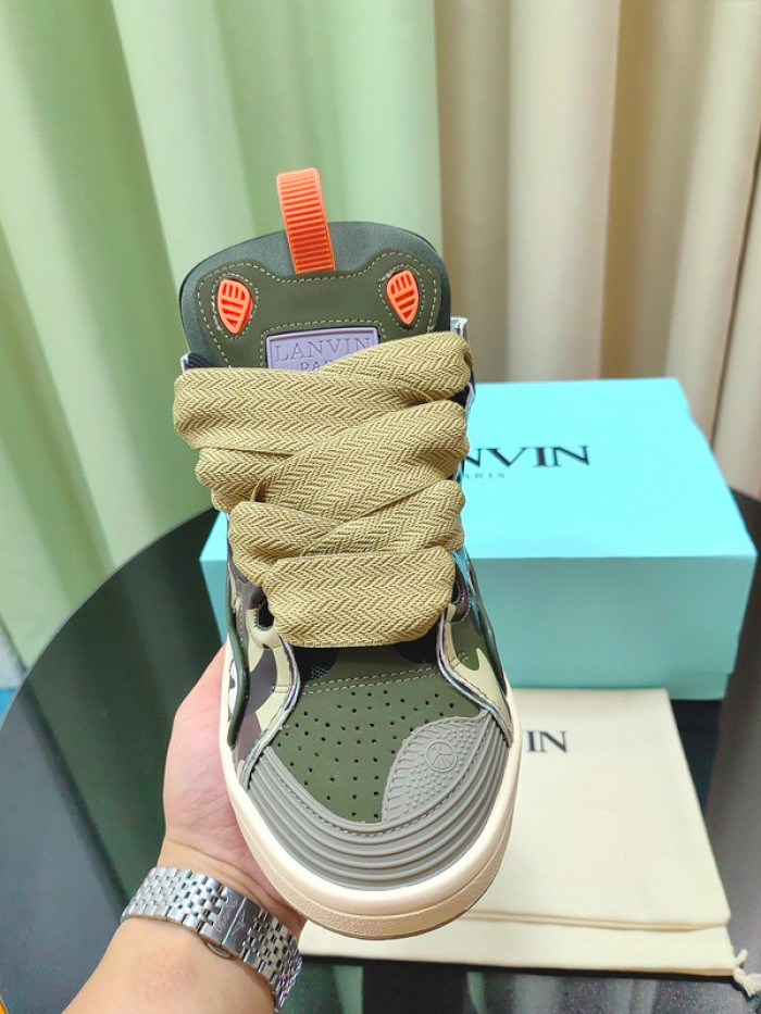 lanv1n leather curb sneakers