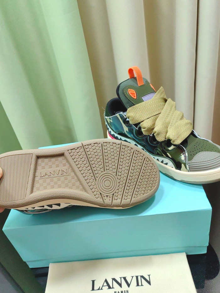 lanv1n leather curb sneakers