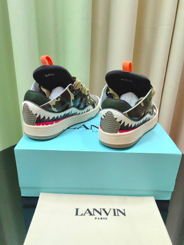 lanv1n leather curb sneakers