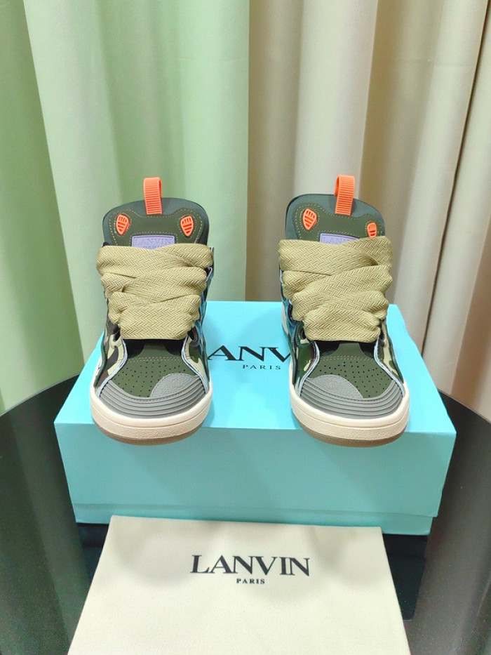 lanv1n leather curb sneakers