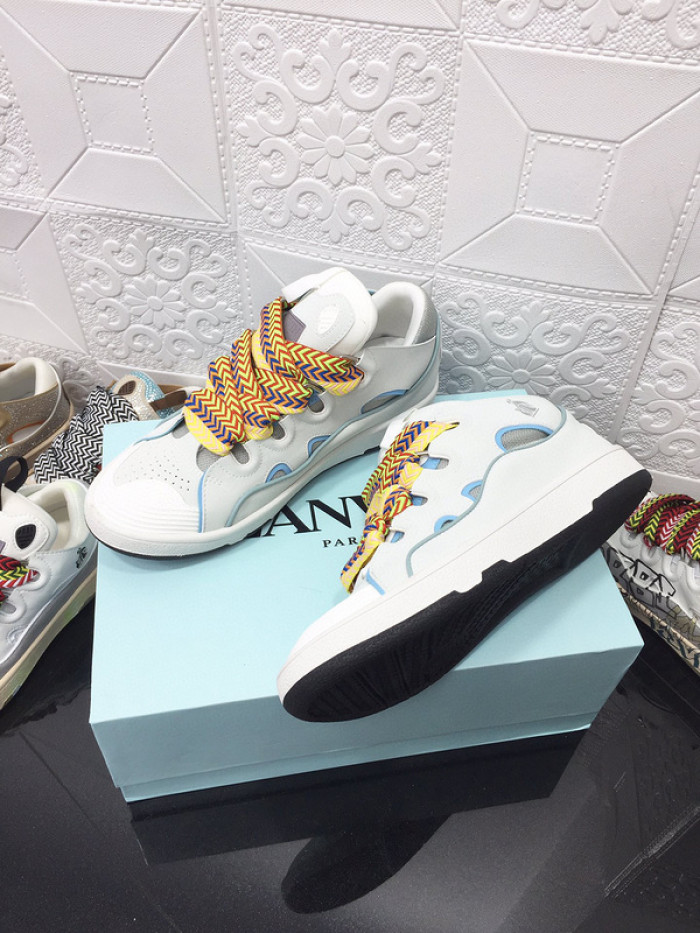 lanv1n leather curb sneakers