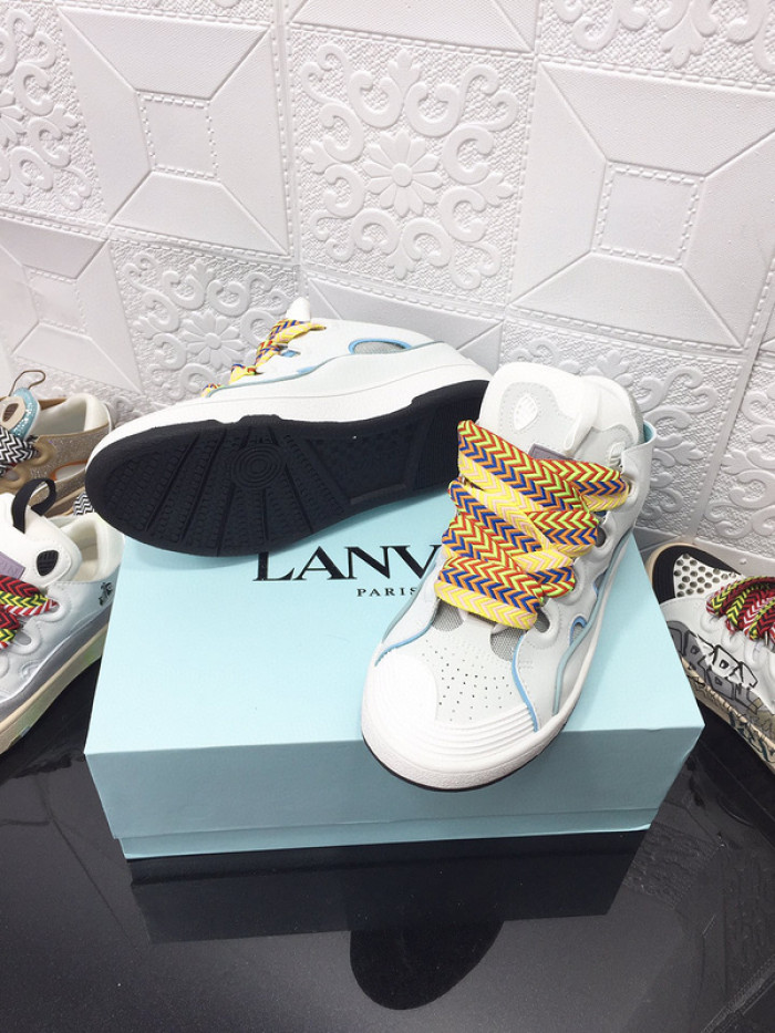 lanv1n leather curb sneakers