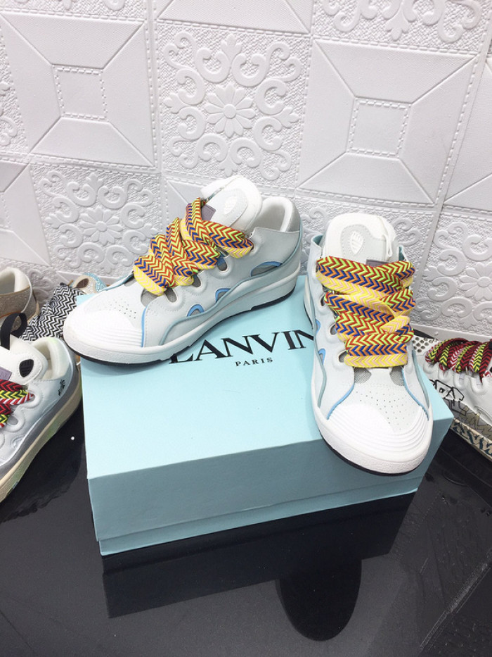 lanv1n leather curb sneakers