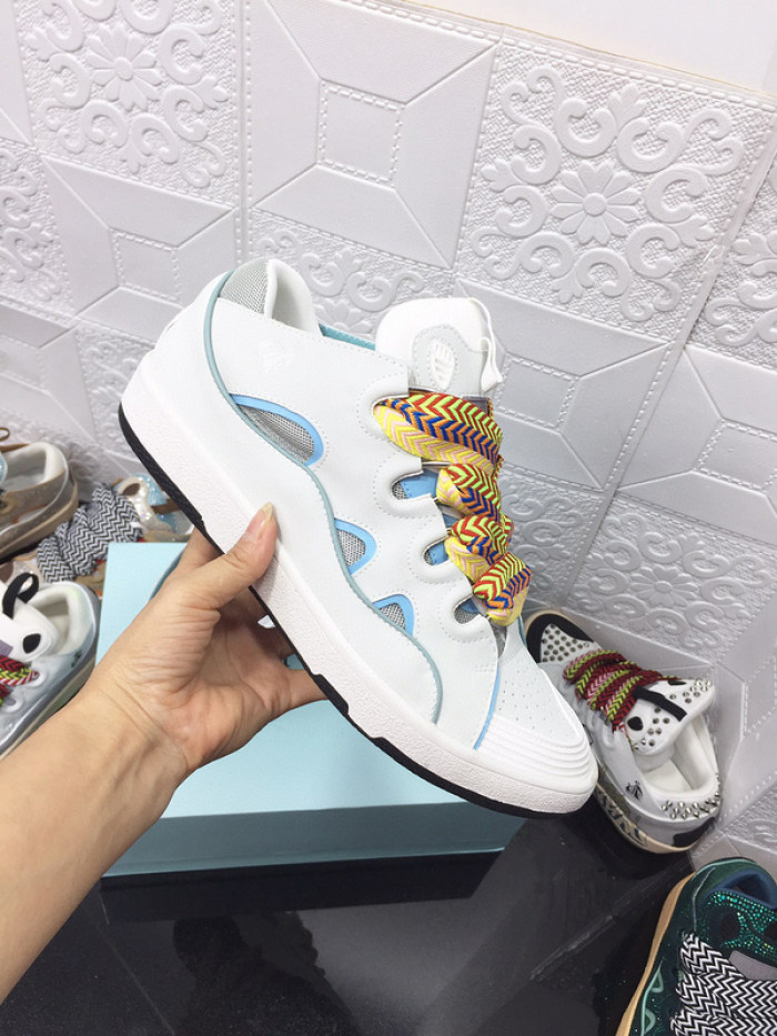 lanv1n leather curb sneakers