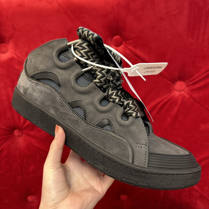 lanv1n leather curb sneakers