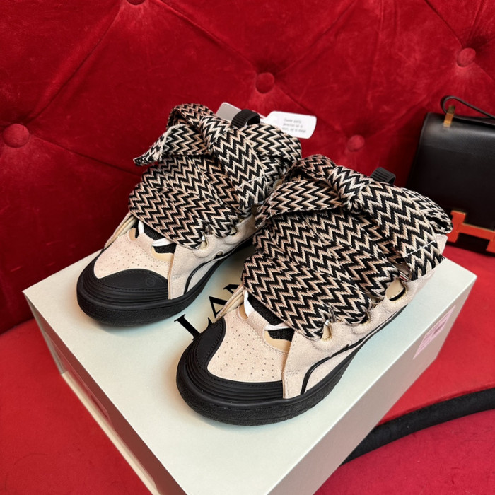 lanv1n leather curb sneakers